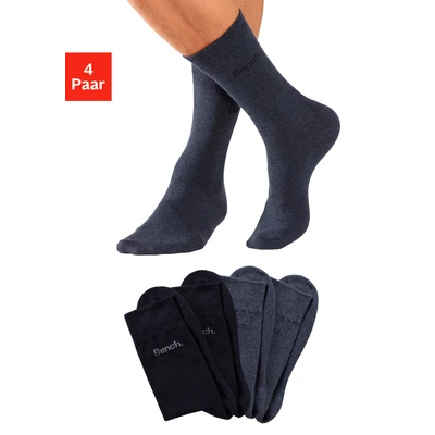 Abbildung von Bench. Basicsocken, (Packung, 4 Paar), in angenehm weicher Markenqualität