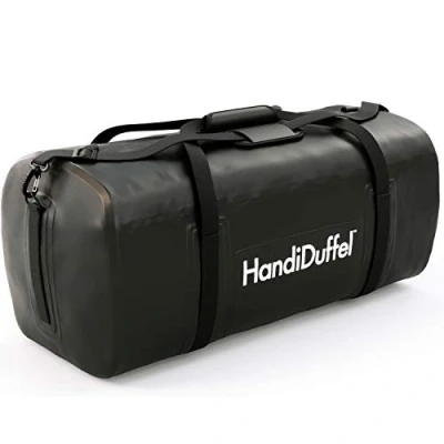 Abbildung von HandiWorld HDUFF95 HandiDuffel wasserdichte Transport Tasche, 95 Liter, Schwarz