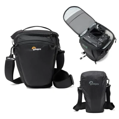 Abbildung von Lowepro ProTactic TLZ 70 Pro AW III Toploader Camera Bag, Case for DSLR, Mirrorless, Vol.5L Dim: 30.5x14x16cm, Cameras w/Lens Attached, Modular Shoulder Photographer/Videographer