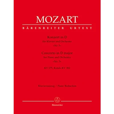 Abbildung von Konzert für Klavier und Orchester Nr. 5 D Dur KV 175, 382. Klavierauszug