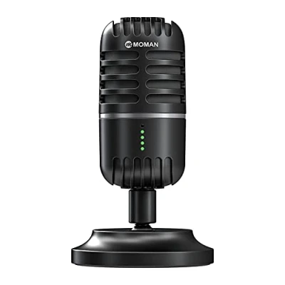 Abbildung von Mikrofon PC, Streaming für PS4, PS5, Condenser Microphones USB C Gaming, Podcast, Aufnahmen, Streaming, mit Stumm/Gain, Adapter Phone,Kompatibel Mac, Winows