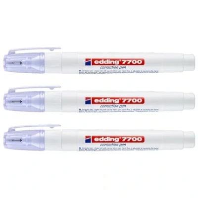 Abbildung von 10 x edding Korrekturstift 7700 correction pen 1 2mm Weiß