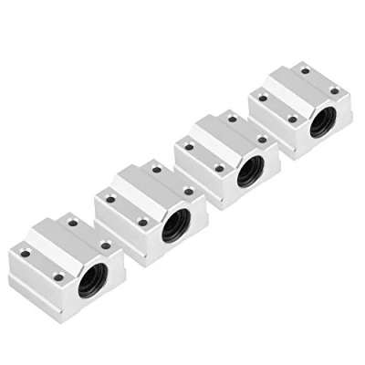 Abbildung von Linear Bearing Slide,Slide Block SCS8UU 8mm Linearkugellager 4 stücke Gleitbuchse Gleitblock für 3D Drucker,textilmaschinen usw，aus Aluminiumbasislegierung,hohe Präzision