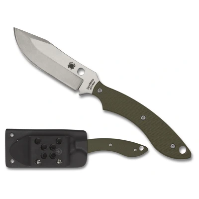 Abbildung von Spyderco Stok Bowie OD Green 8Cr13MoV PE