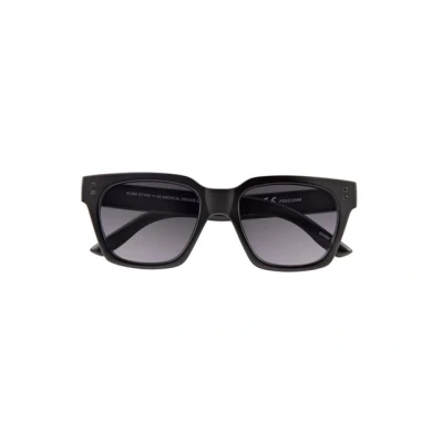 Abbildung von Ausgefallene Lese Sonnenbrille KUBA im schicken Retrodesign inkl. Filzetui in Schwarz + 2,00 dpt