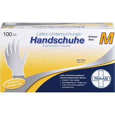 Abbildung von Handschuhe Einmal Latex puderfrei M 100 St