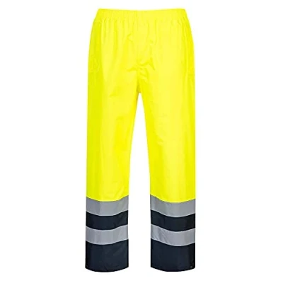 Abbildung von Portwest Zweifarbige Warnschutz Hose, Größe: XXXL, Farbe: Gelb, S486YERXXXL