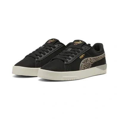 Abbildung von Puma Jada Classic Animal Flair Sneakers Damen Schuhe Mit Print Black/Gold/Regal Red Größe: 37