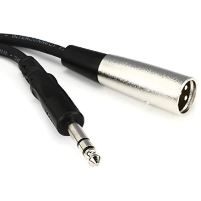 Abbildung von Hosa STX 110M, Balanced Interconnect, 1/4 in TRS to XLR3M, 10 ft