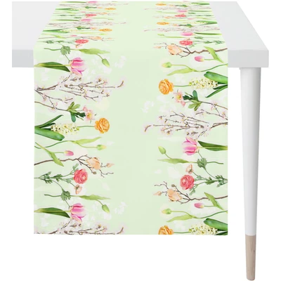 Abbildung von APELT Tischläufer &quot;6817 SPRINGTIME, Frühjahrsdeko, Frühling&quot;, (1 St.), mit Blumenmotiv, Digitaldruck