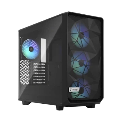 Abbildung von Fractal Design Meshify 2 Lite RGB Black ATX Flexible Light Tinted Tempered Glass Window Mid Tower Computer Case