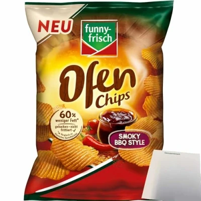Abbildung von funny frisch Ofenchips Smoky BBQ Style Chips (125g Packung) + usy Block