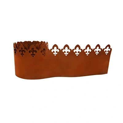 Abbildung von UNUS GARDEN Rasenkante Rostoptik Ornamentoptik 21x500 cm, LxH: 500x21 21 cm hoch