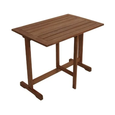 Abbildung von DEGAMO Gartentisch PORTO (1 St), 90x60cm, klappbare Platte, Eukalyptus Holz
