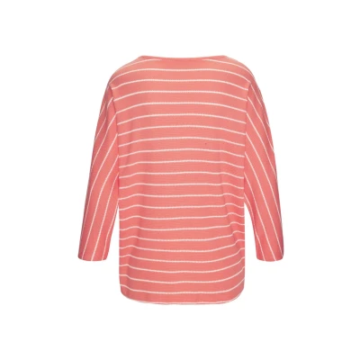 Abbildung von Vivance 3/4 Arm Shirt &quot;mit modischer Streifenstruktur&quot;, aus pflegeleichter Baumwoll Viskose Qualität