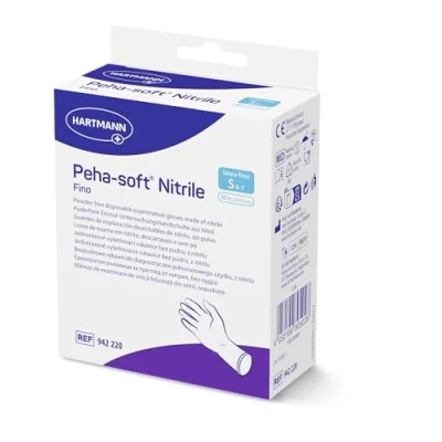 Abbildung von Peha soft nitrile fino puderfrei unsteril Untersuchungshandschuhe Gr. S, 10 Stück