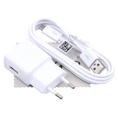 Abbildung von Ladegerät für Original Samsung Galaxy A3 2016, A5 A7 J1 J3 J5 J7 2016 1,5m 2A Daten Lade Kabel mit mungoo Displayputztuch