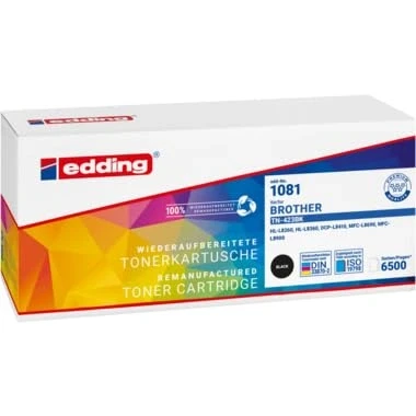 Abbildung von edding Toner EDD 1081 schwarz kompatibel zu brother TN 423BK