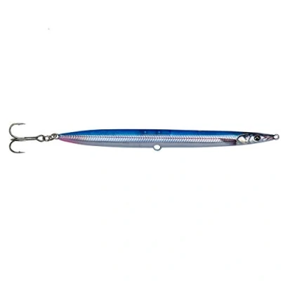 Abbildung von Savage Gear Sandeel Pencil 12,5cm 19g Meerforellenköder, Farbe:Blue Silver UV