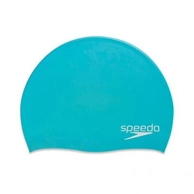 Abbildung von Speedo Unisex Erwachsene Badekappe Elastomeric Solid, blaugrün, Einheitsgröße
