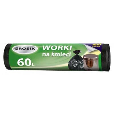 Abbildung von Müllbeutel HDPE 60L Schwarz 20 Stk 1