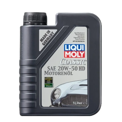 Abbildung von Liqui Moly Classic Motoroil HD 20W 50 1l Motoröl 1128 VOLKSWAGEN: TRANSPORTER 2 Bus, Karmann Ghia Coupe, HONDA: ACCORD 4, MERCEDES BENZ: Pagode Cabrio