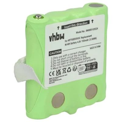 Abbildung von vhbw NI MH Akku 700mAh (4.8V) kompatibel mit DeTeWe Outdoor PMR 8000, Simvalley WT 100 Ersatz für LH060 3A44C4BT, MT700D03XXC, PX 1755 Funkgerät Walkie Talkie
