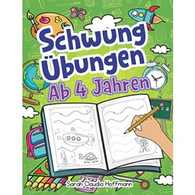 Abbildung von Schwungübungen Ab 4 Jahren: Übungsheft Mit Zur Erhöhung Der Konzentration, Augen Hand Koordination Und Feinmotorik Ihres Kindes. ... Als Geschenk Für Kinder Jahren!