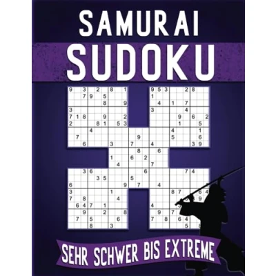 Abbildung von 250 Sudoku Samurai Erwachsene Großdruck Sehr Schwer Bis Extreme: Sudokus für Senioren mit Lösungen, Geschenkidee Erwachsene, und Großeltern Senioren.