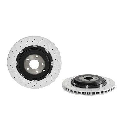 Abbildung von BREMBO 09.A190.33 Bremsscheibe 380 30 5 gelocht/innenbel., Verbundbremsscheibe beschichtet hochgekohlt NISSAN: GT R
