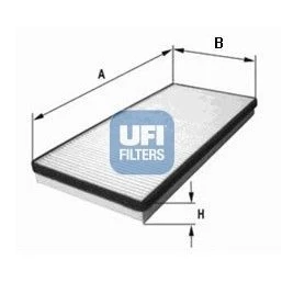 Abbildung von UFI 54.158.00 Innenraumfilter Aktivkohlefilter 230 210 35 FORD: Focus 2 Schrägheck, Kombi, Limousine, VOLVO: V50, C30, S40 II