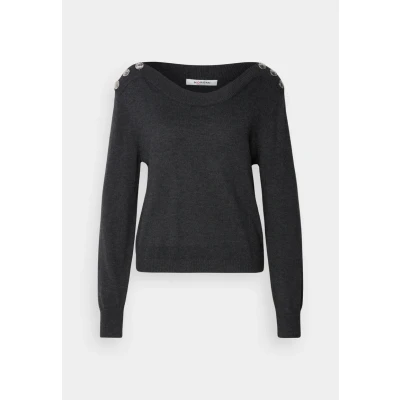 Abbildung von Morgan Strickpullover, Damen, Größe: Medium, Gris anthracite