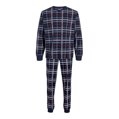 Abbildung von Jack &amp; Jones Jacprinted Set Nachtwäsche navy/red, Herren, Größe: Medium, Navy/red