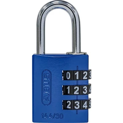 Abbildung von ABUS Zahlenschloss mit großen Zahlen, Blau, 30 mm