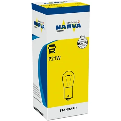 Abbildung von NARVA 176433000 Glühlampe, Blinkleuchte 24 21 P21W MAN: TGM, M 2000 M, TGX, MERCEDES BENZ: T2/LN1 Kasten / Kombi, ATEGO 2, Vario Kipper