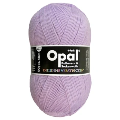 Abbildung von Frida&#039;s Wollhaus Opal 100 g Uni 4 fach Sockengarn Strümpfe Stricken filzfrei Wolle 35 Farben (5186 Flieder)