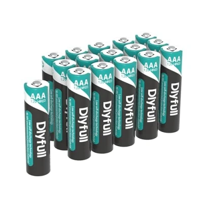 Abbildung von Dlyfull AAA Akku 1100mAh wiederaufladbar 16 Stück Batterien, 1,2V NiMH geringe Selbstentladung, vorgeladen akkus