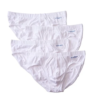 Abbildung von 2(x)ist)IST Herren Bikini Slip, Baumwolle, Stretch, 4er Pack, Weiss/opulenter Garten, X Large