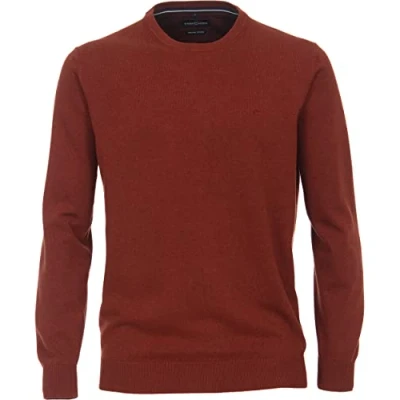 Abbildung von Casamoda Strickpullover, Herren, Größe: Large, Dunkelorange