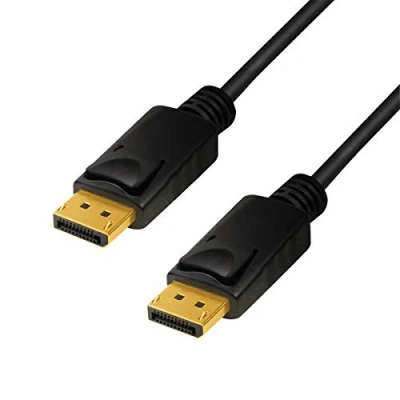 Abbildung von DisplayPort 1.4 Anschlusskabel, 4K/120Hz für volle HD und 3D Qualität mit bester Soundübertragung, 1m
