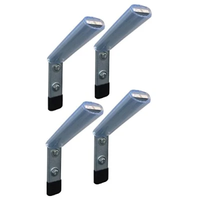 Abbildung von Menovus Reifen Wandhalterung 4er Set BASIC Halterung für Alufelgen / Stahlfelgen Ordnungssystem Keller + Garage Autoreifen bis 20 Zoll Felgen Größe optimal an der Wand lagern Inkl. Befestigungsmaterial Wandhalter Reifenhalter