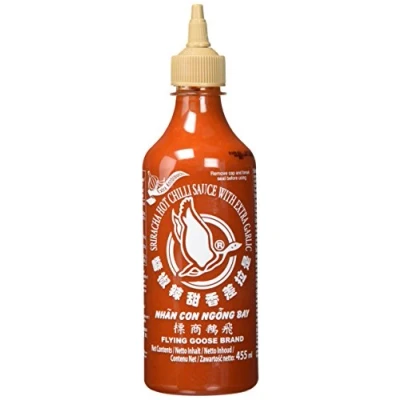 Abbildung von Flying Goose Chilisauce Sriracha Knoblauch, 12er Pack (12 x 455 ml)