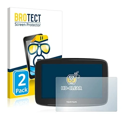 Abbildung von BROTECT (2 Stück Schutzfolie für TomTom GO Basic 5&quot; Displayschutz Folie Ultra Klar