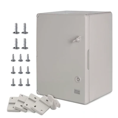 Abbildung von BOXEXPERT ABS Kunststoff Gehäuse, IP65, Wandschrank, Industriegehäuse, Leergehäuse, 400x300x220mm, grau, Gehäuse der Serie Fleet