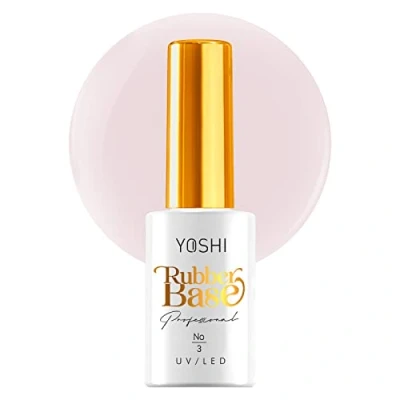 Abbildung von Yoshi Rubber Base 10 ml Gummibasis für Nägel Kautschuk Nagelbasis UV Nagellack Basis Langlebige Professionell Builder Elastische Nagel Grundierung Hellbeige