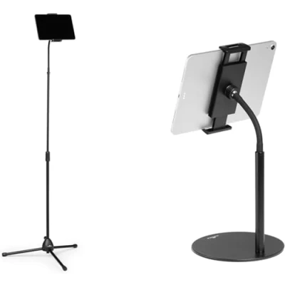 Abbildung von Durable Tablet/iPad/Handy Halterung TWIST COMBI, 4,7 13 Zoll, für Tisch und Boden, schwarz, 894301