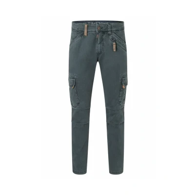 Abbildung von Timezone Regular FIT Taschen Reissverschluss Cargohose, Herren, Größe: 32x34, Anthrazit