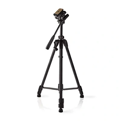 Abbildung von Stativ Maximale Belastbarkeit: 2.5 kg Min. Arbeitshöhe: 60.5 cm Max. 147.5 3 Segmente Pan &amp; Tilt Tragetasche enthalten Selbstnivellierende Füße ABS/Aluminium