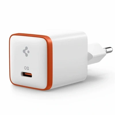 Abbildung von Spigen Schnellladegerät Fast Charge Netzteil 30W Weiß