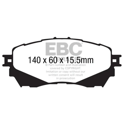 Abbildung von EBC Brakes DP42170R Bremsbelagsatz Vorderachse MAZDA: 6 Kombi, Limousine, Sport Kombi